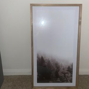 An gorgeous wall picture. Has a beautiful wood edges. high quality. not broken.